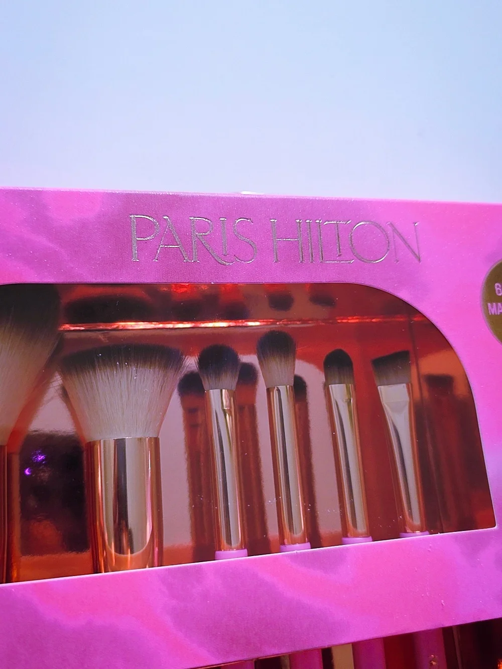 Paris Hilton Makeup Essentials Collection Pink Makeup Brush Set NWT